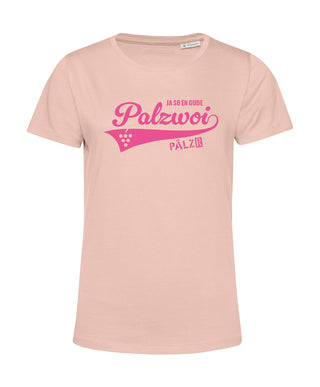 Frauen | T-Shirt | PALZWOi | softrose | Logo neon-pink