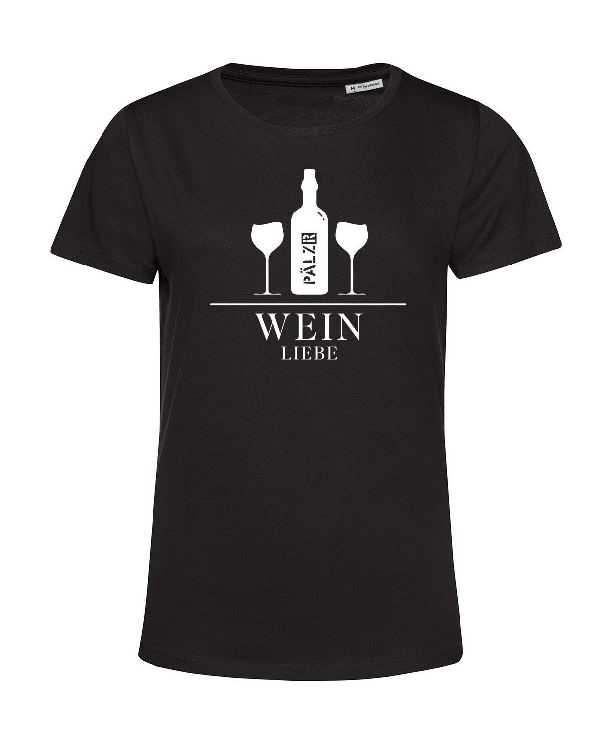 Frauen | T-Shirt | Weinliebe | schwarz | Logo weiss