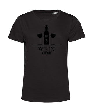 Frauen | T-Shirt | Weinliebe | schwarz | UNDERSTATEMENT