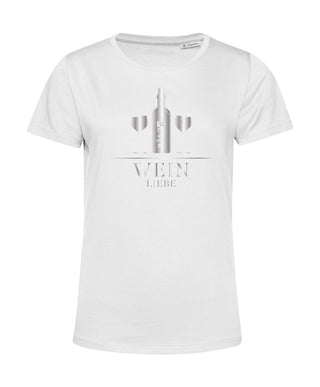 Frauen | T-Shirt | Weinliebe | weiss | Logo silber