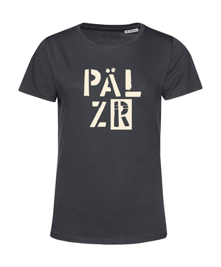 Frauen T-Shirt | PÄLZR 2025 | asphalt | beige