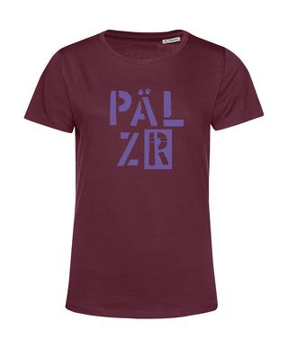 Frauen T-Shirt | PÄLZR 2025 | burgundy | passionsblume