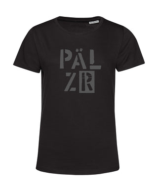 Frauen T-Shirt | PÄLZR 2025 | schwarz | Logo anthrazit