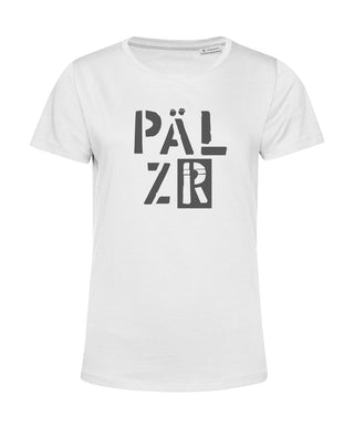 Frauen T-Shirt | PÄLZR 2025 | weiss | Logo anthrazit