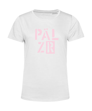 Frauen T-Shirt | PÄLZR 2025 | weiss | Logo softrose