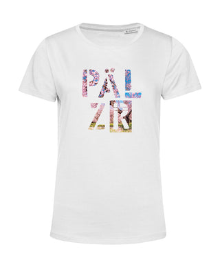 Frauen T-Shirt | PÄLZR 2025 | weiss | Mandelblüte