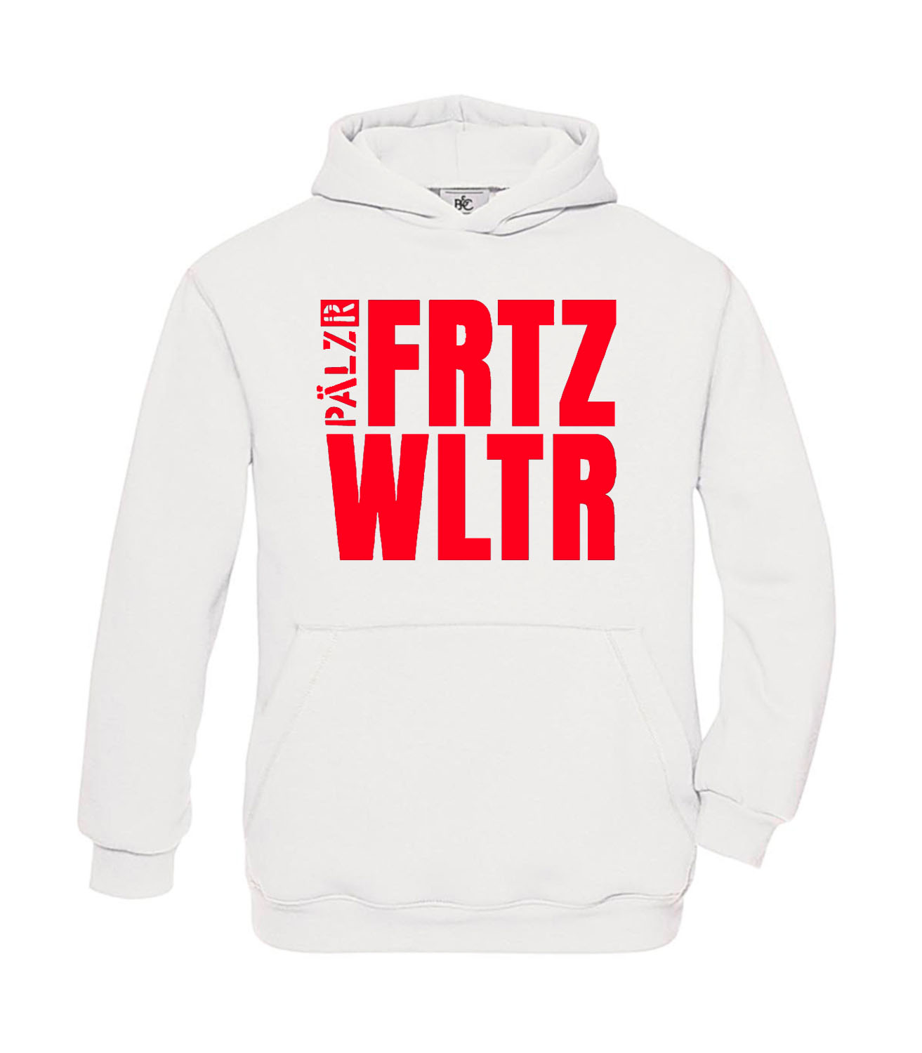 PAELZR | KIDS | Hoodie | FRTZ WLTR | white | Logo red 