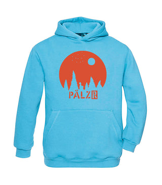 PAELZR | KIDS | Hoodie | Stargazer | light blue | Orange logo 