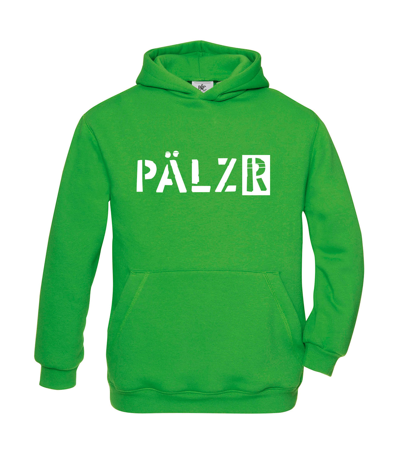 PÄLZR | KIDS | Hoodie | apfelgrün | Logo weiss