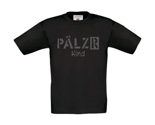 Kids T-Shirt | PÄLZR child | black | Logo anthracite 