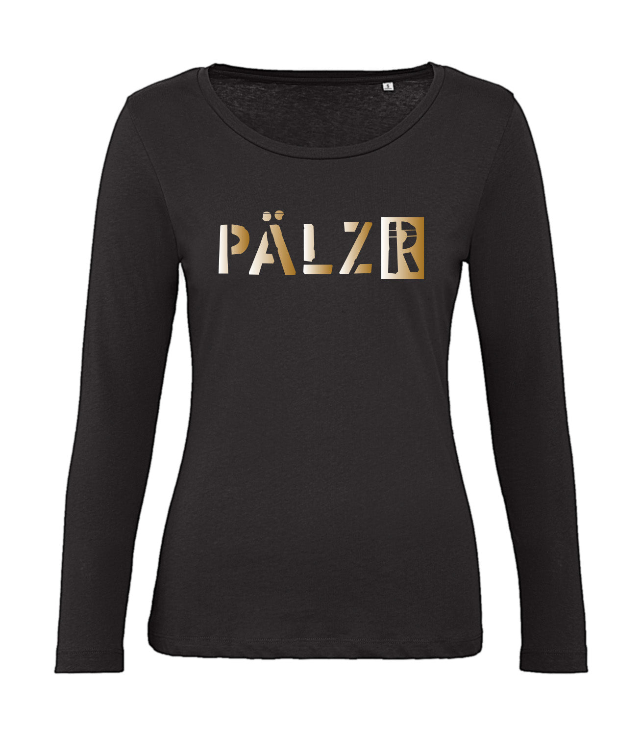 Frauen | Longsleeve | BLING-BLING | schwarz | Logo gold