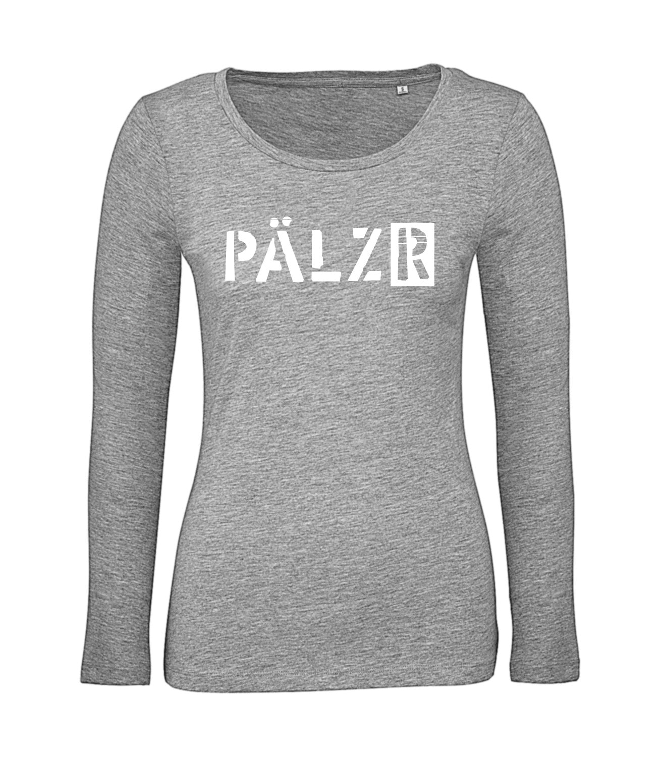 Frauen | Longsleeve | heather-grey | Logo weiss