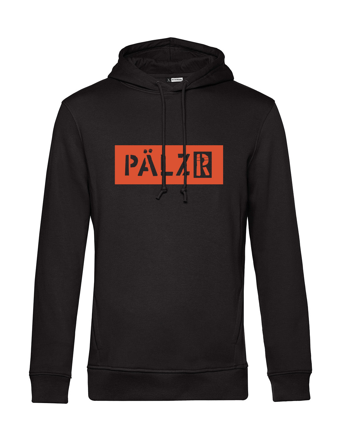 Männer Hoodie | Logo -N- | schwarz | Logo orange