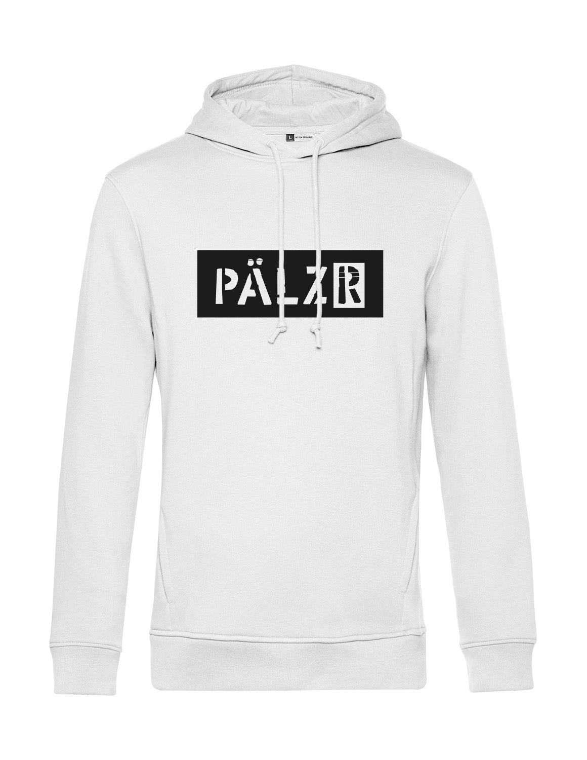 Männer Hoodie | Logo -N- | weiss | Logo schwarz