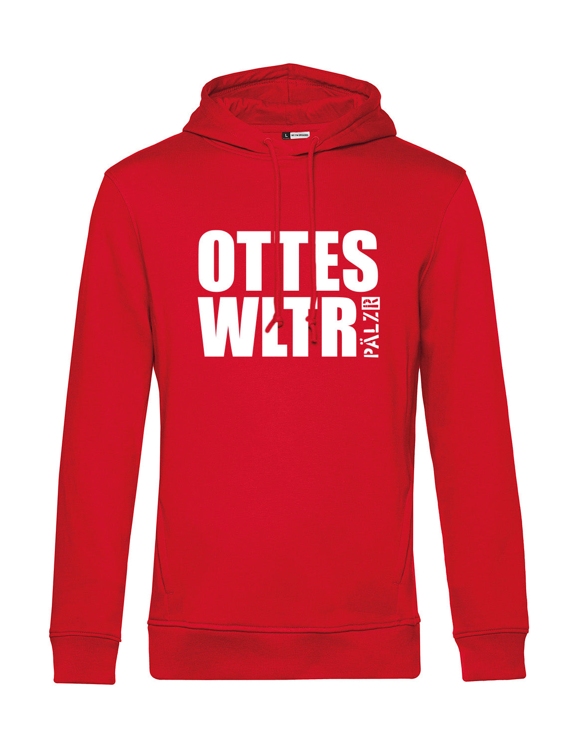 Männer Hoodie | OTTES WLTR | schwarz | Ole-Rot-Weiss