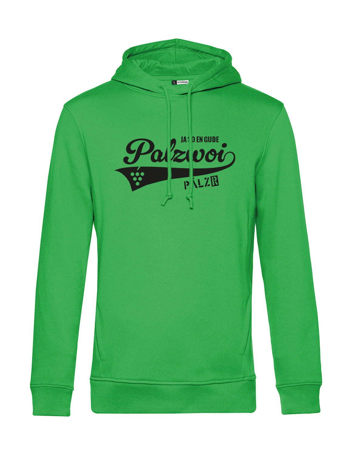 Männer | Hoodie | PALZWOi | apfelgrün | Logo schwarz