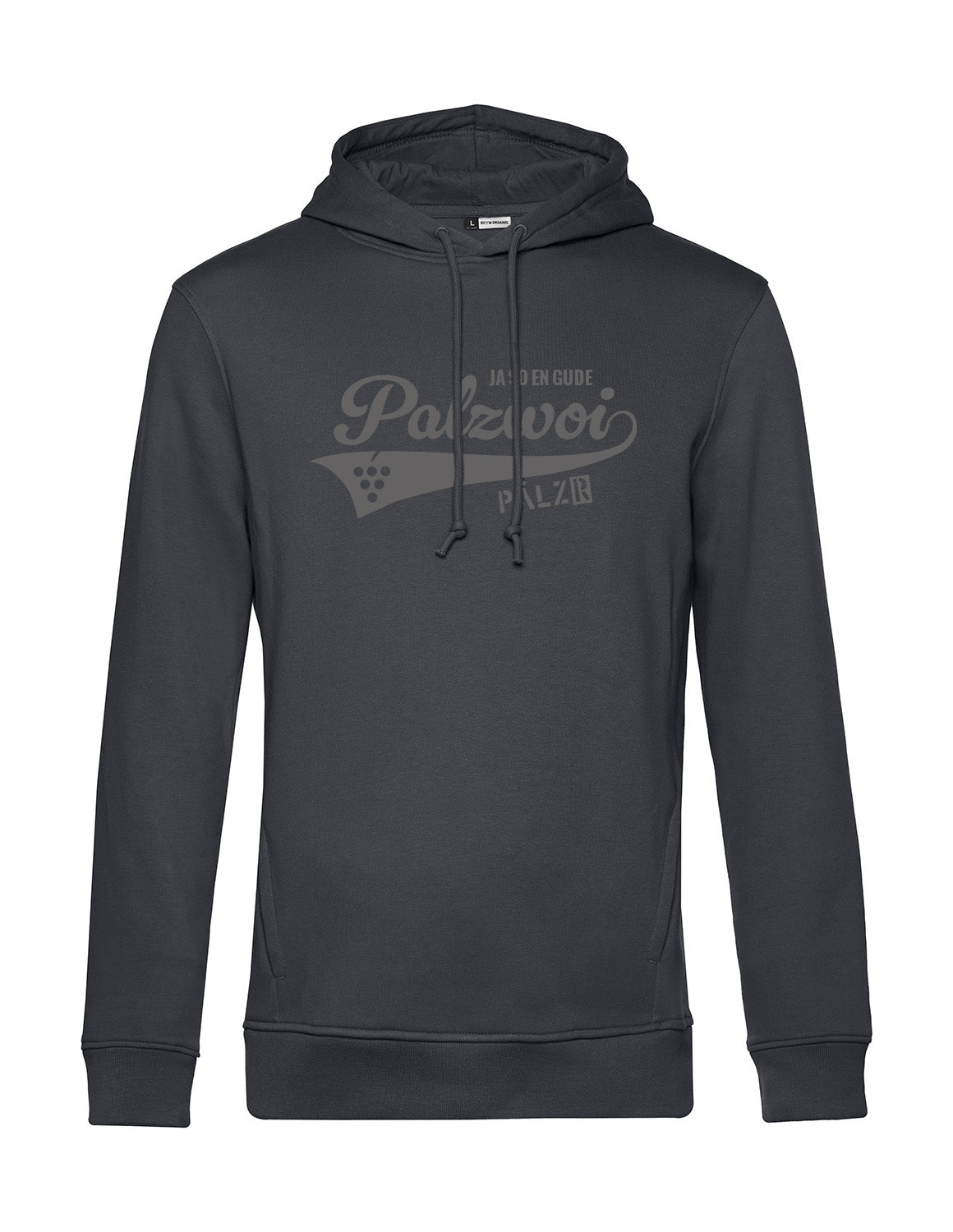 Männer | Hoodie | PALZWOi | anthrazit | Logo anthrazit