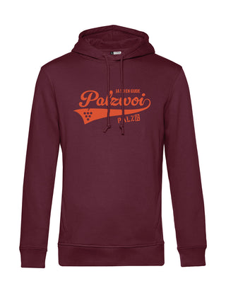 Männer | Hoodie | PALZWOi | burgundy | Logo orange