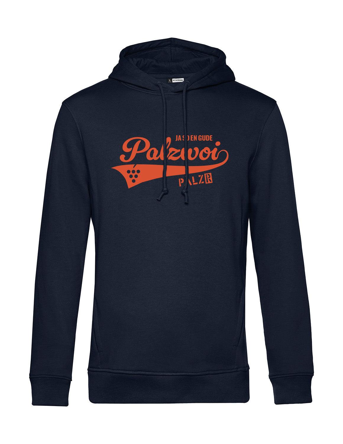 Männer | Hoodie | PALZWOi | navyblue | Logo orange