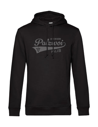 Männer | Hoodie | PALZWOi | schwarz | Logo anthrazit