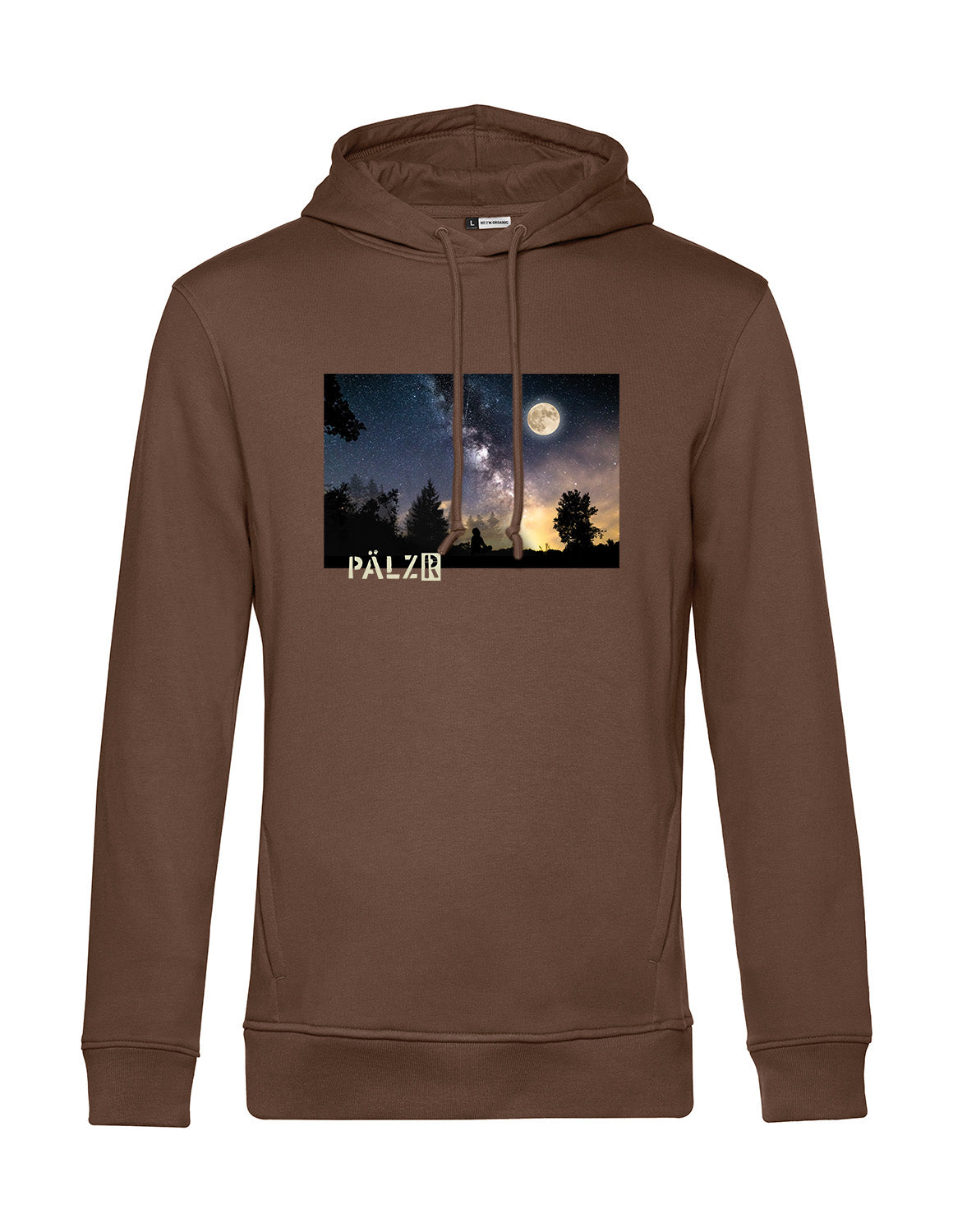 Männer Hoodie | Sternegugger Fotoprint | baumbraun