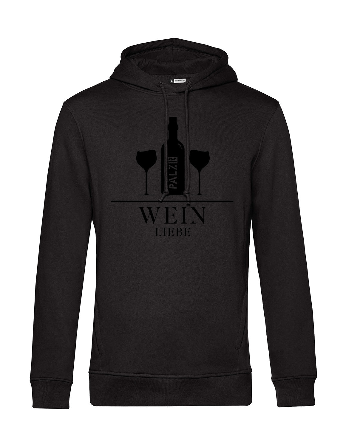 Männer Hoodie | PÄLZR Weinliebe | schwarz | UNDERSTATEMENT