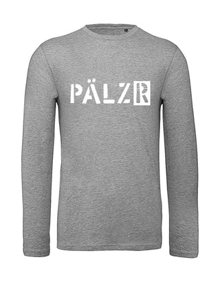 Männer | Longsleeve | heather-grey | Logo weiss