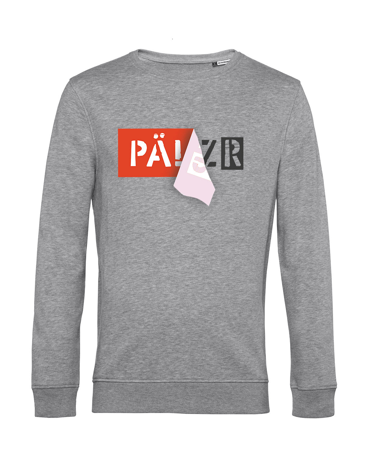 Men | Sweater | PAELZR | heather gray | Logo anthracite 