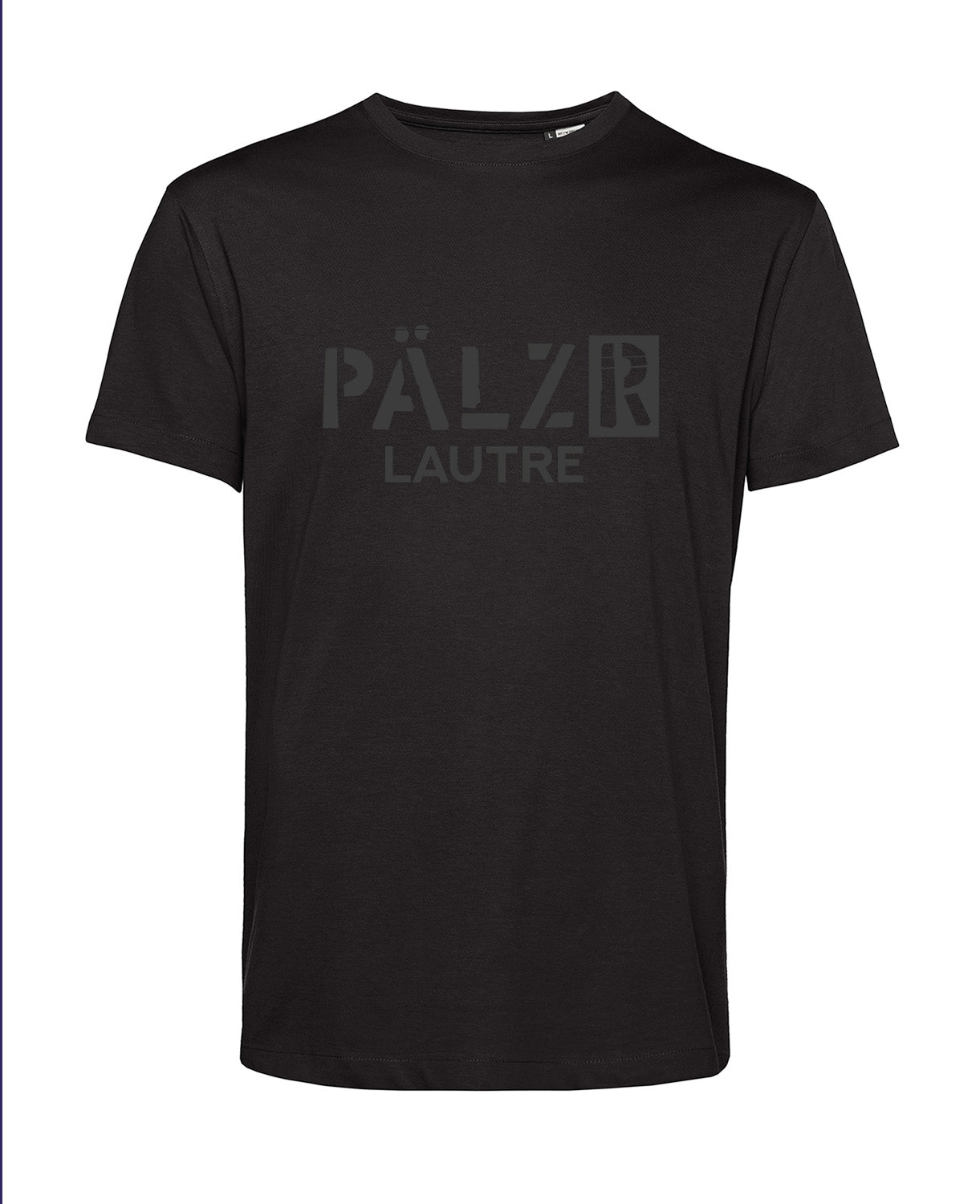 Männer | T-Shirt | LAUTRE | schwarz | Logo anthrazit