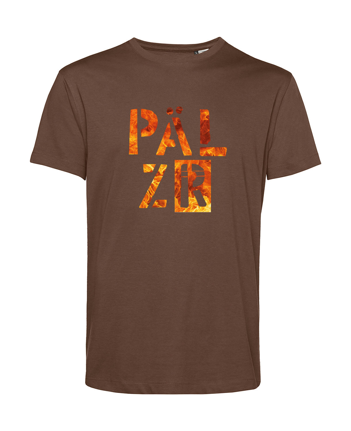 Männer T-Shirt | PÄLZR 2025 | Höllenfeuer | baumbraun