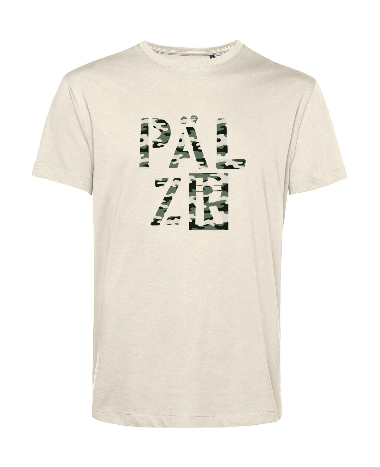 Männer T-Shirt | PÄLZR 2025 | Camouflage Bagage | creme