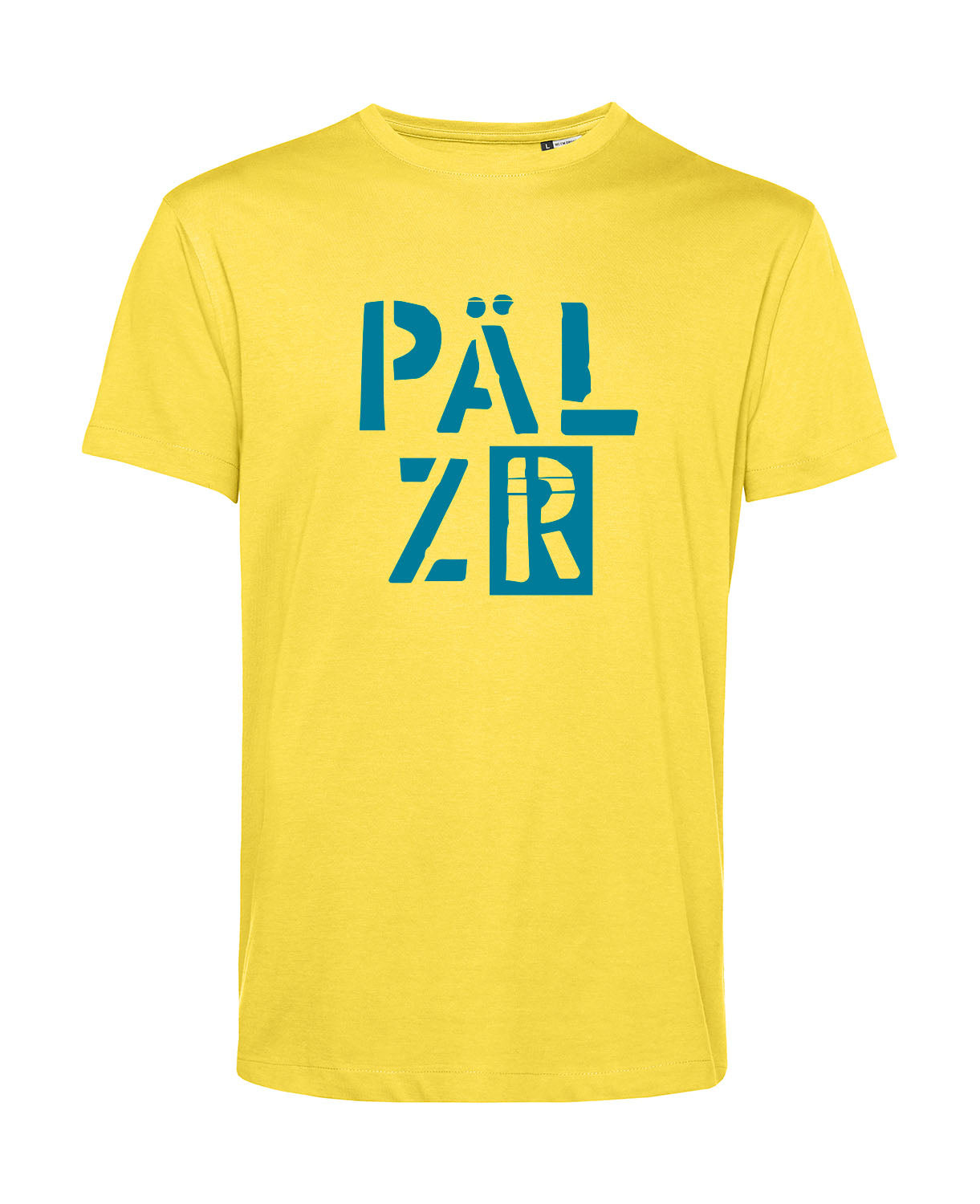 Männer T-Shirt | PÄLZR 2025 | limogelb | petrol