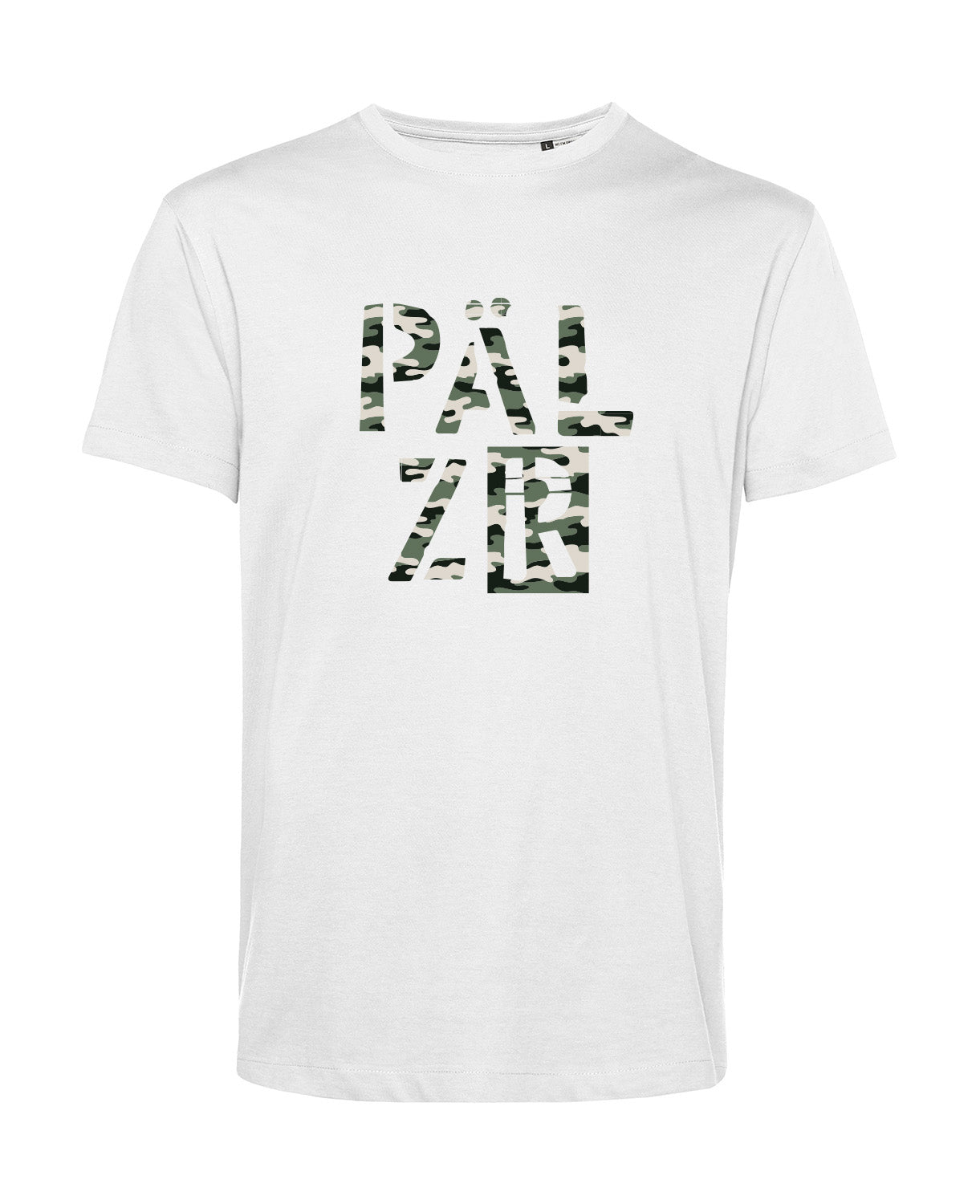 Männer T-Shirt | PÄLZR 2025 | Camouflage Bagage | weiss