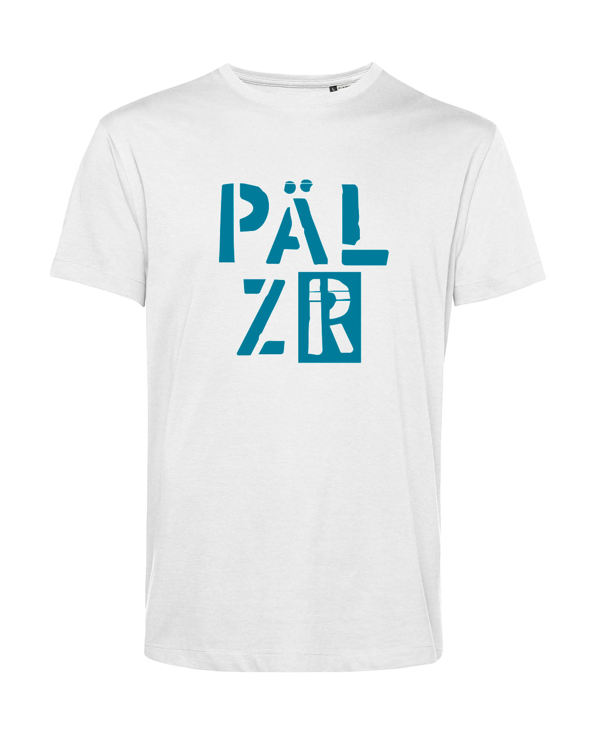 Männer T-Shirt | PÄLZR 2025 | weiss | petrol