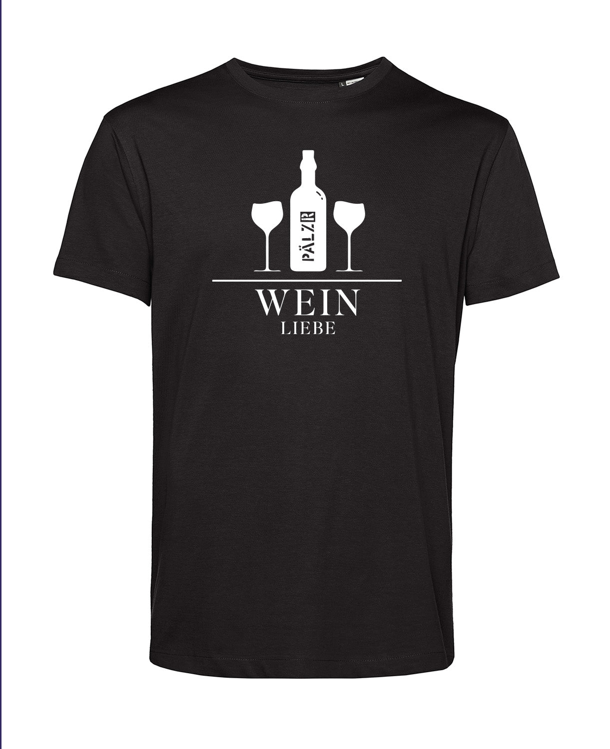 Männer | T-Shirt | Weinliebe | schwarz | Logo weiss