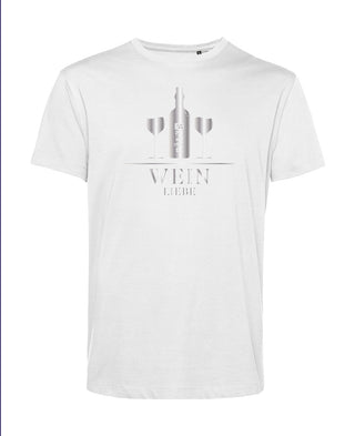 Männer | T-Shirt | Weinliebe | weiss | Logo silber