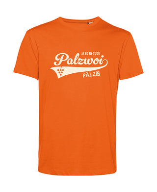 Männer | T-Shirt | PALZWOi | orange | Logo beige