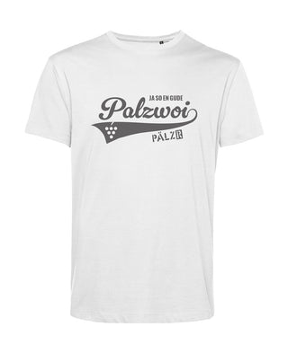 Männer | T-Shirt | PALZWOi | weiss | Logo anthrazit