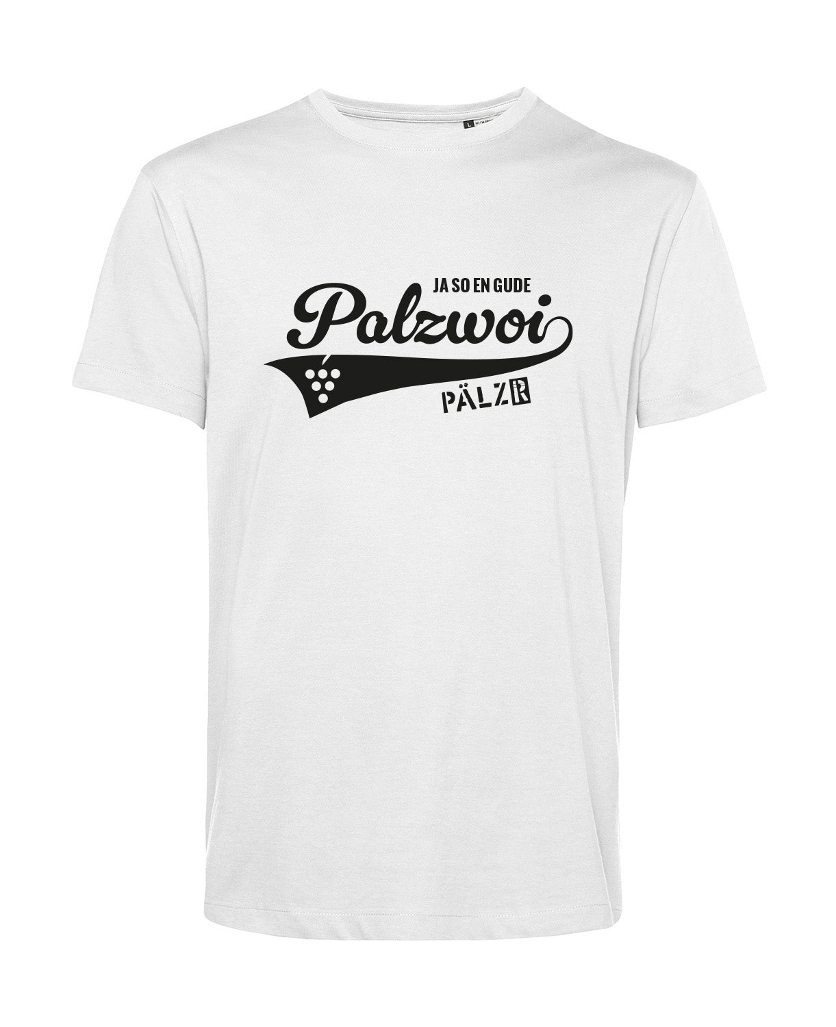 Männer | T-Shirt | PALZWOi | weiss | Logo schwarz