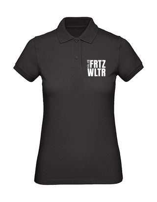 PÄLZR | Poloshirt | Frauen | FRTZ WLTR | schwarz | Logo weiss