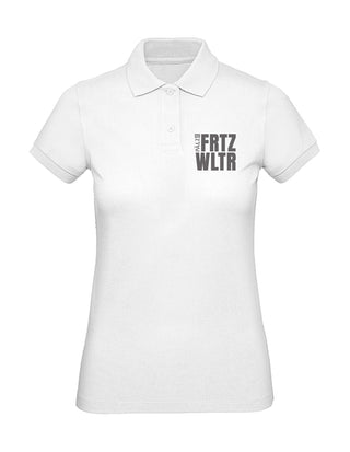 PÄLZR | Poloshirt | Frauen | FRTZ WLTR | weiss | Logo anthrazit