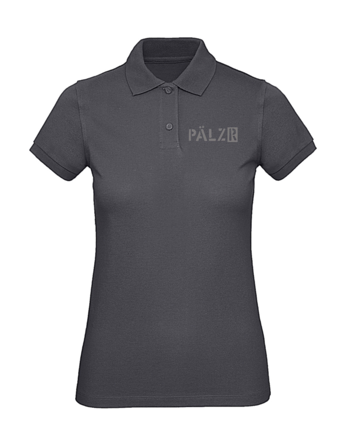 PÄLZR | Poloshirt | Frauen | asphalt | Logo anthrazit