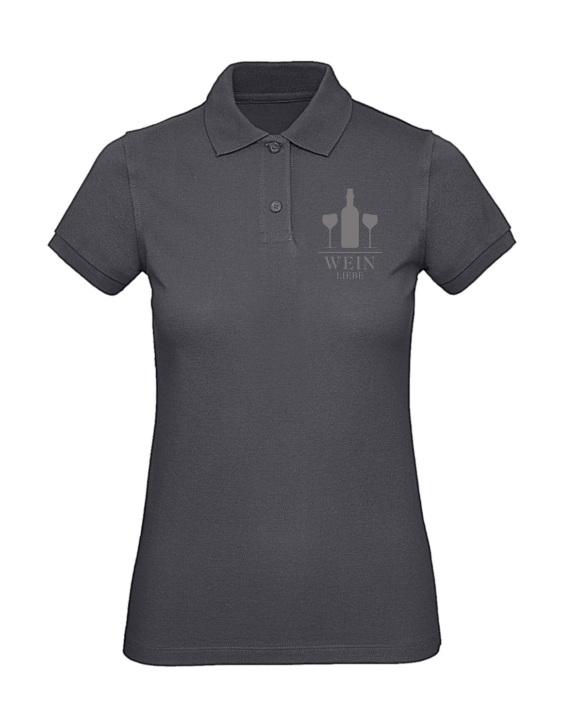 PÄLZR | Poloshirt | Frauen | Weinliebe | asphalt | Logo anthrazit