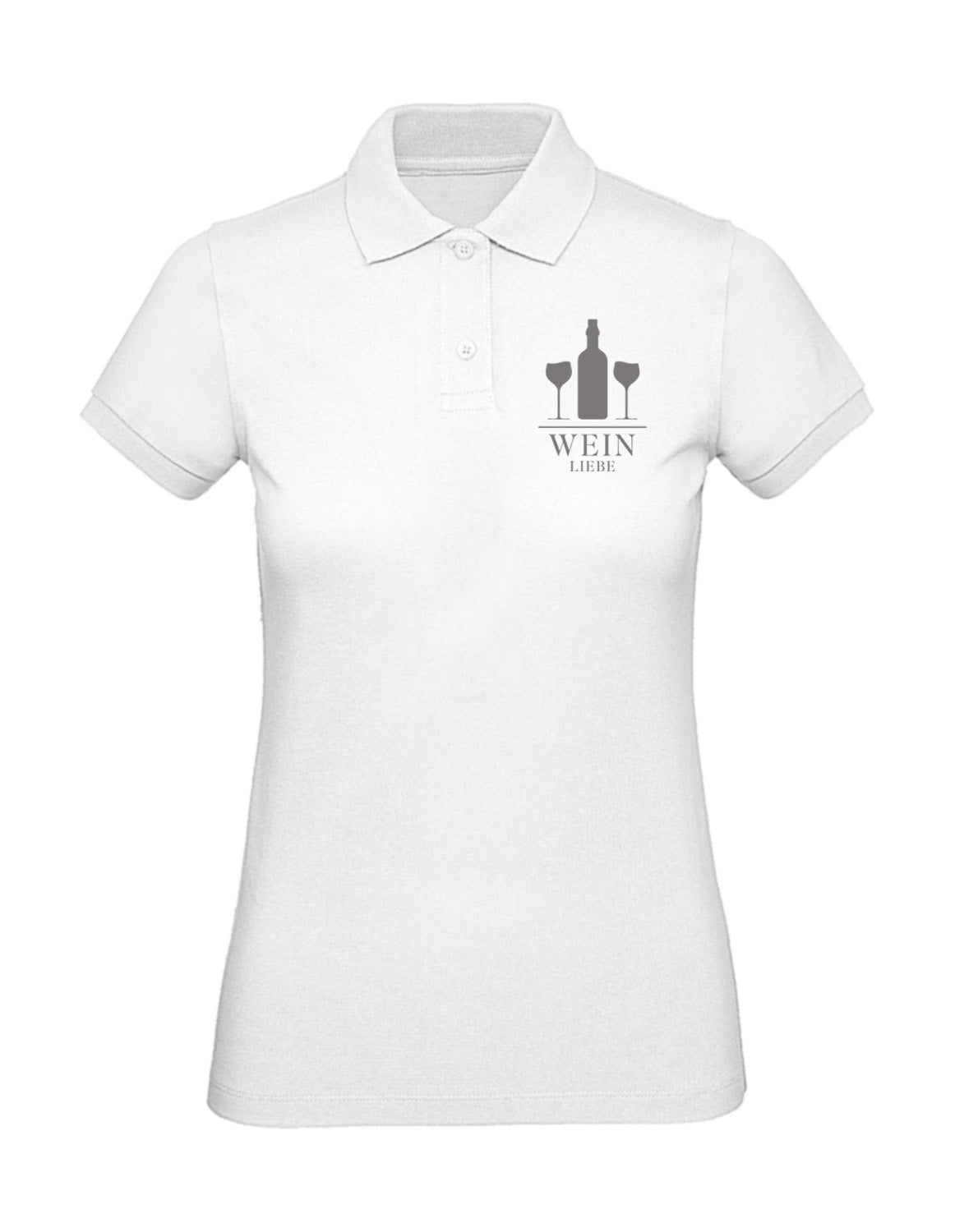 PÄLZR | Poloshirt | Frauen | Weinliebe | weiss | Logo anthrazit