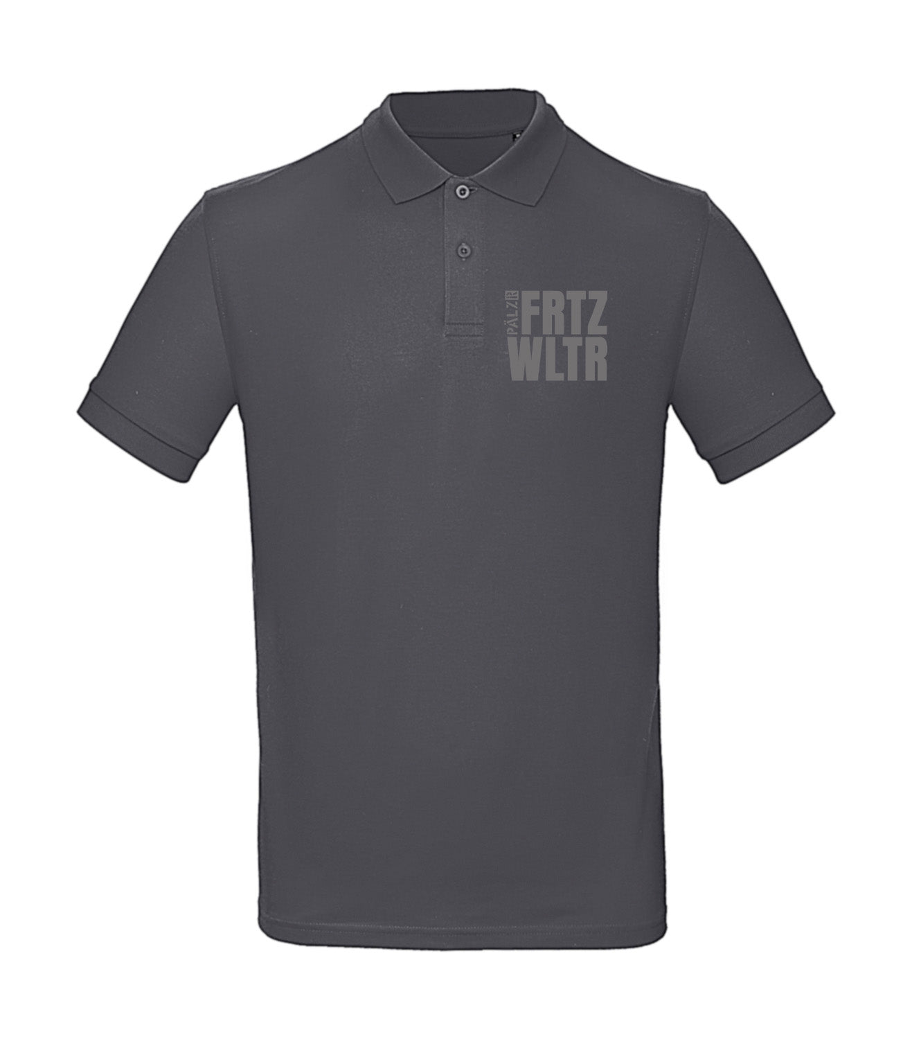 PÄLZR | Poloshirt | Männer | FRTZ WLTR | asphalt | Logo anthrazit