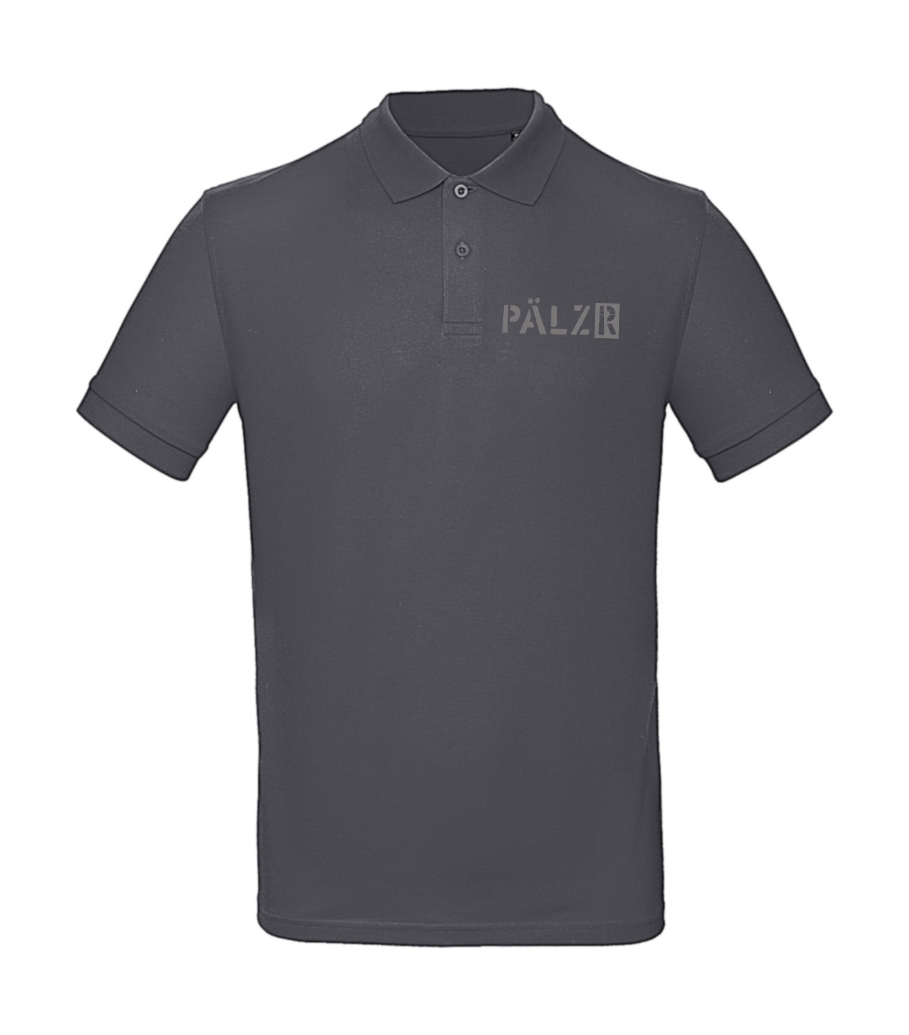 PÄLZR | Poloshirt | Männer | asphalt | Logo anthrazit