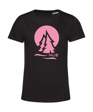 Frauen | T-Shirt | PÄLZRWald ZWEI | schwarz | Logo soft-rose