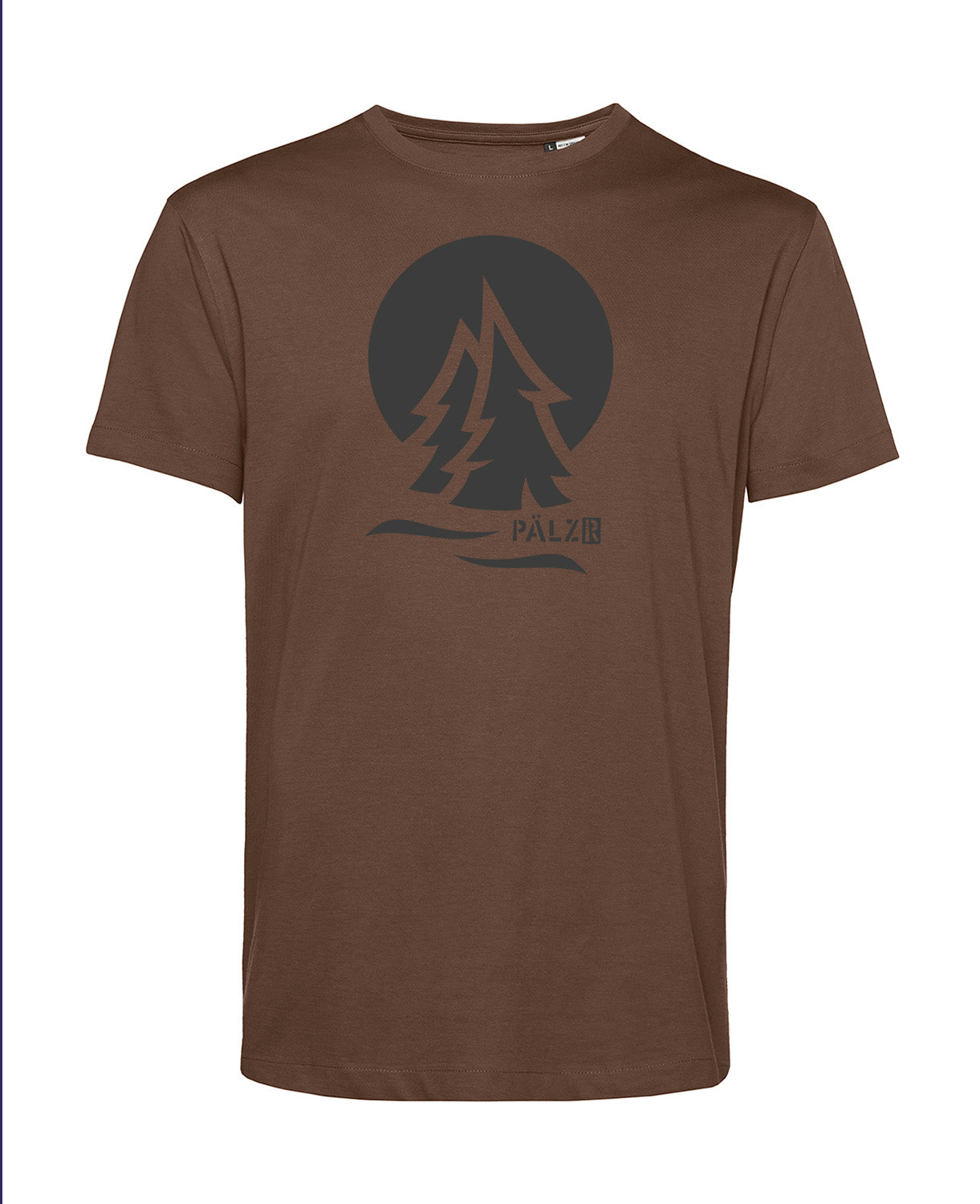 Männer T-Shirt | PÄLZRWald Zwei | baumbraun | Logo anthrazit