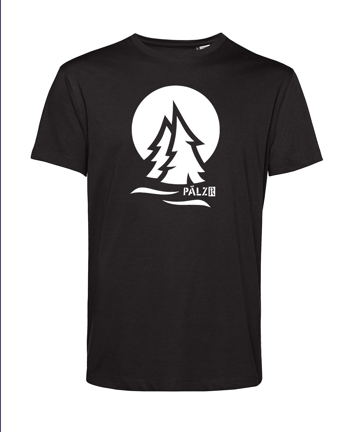 Männer T-Shirt | PÄLZRWald Zwei | schwarz | Logo weiss