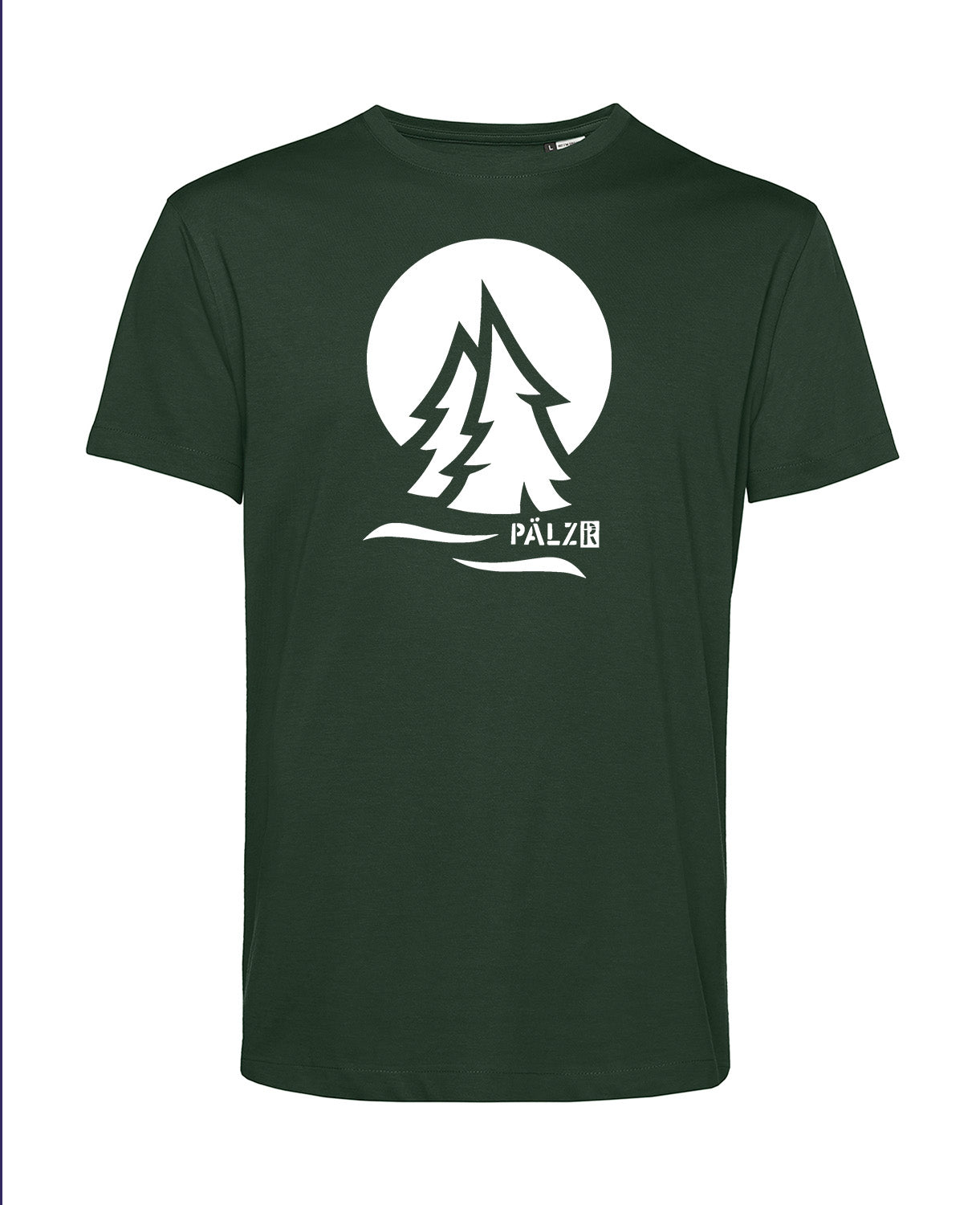 Männer T-Shirt | PÄLZRWald Zwei | waldgrün | Logo weiss